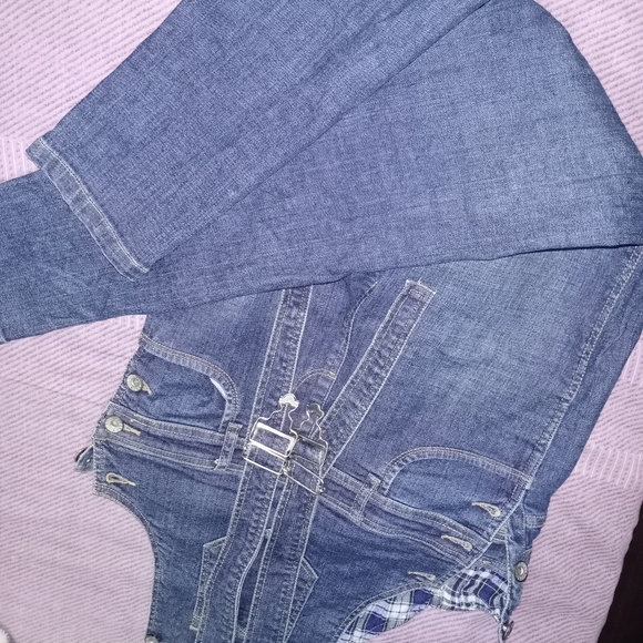 Dungaree Jeans Denim Size 28 -30 - Picture 3 of 4